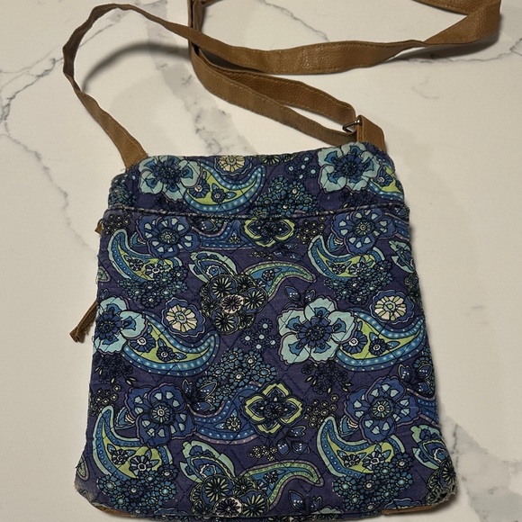 Stone Mountain Accessories Blue and Tan Crossbody Bag - Picture 2 of 6